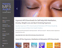 Tablet Screenshot of hypnosis-mp3audios.co.uk